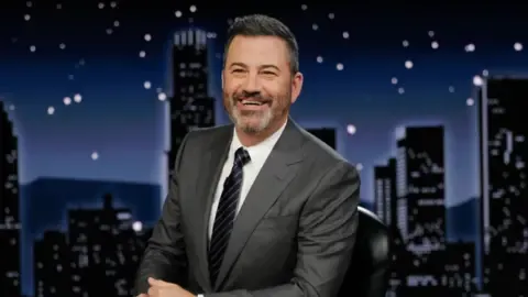 Late-night host Jimmy Kimmel for now removed from broadcast due to controversial comments about conservative figure Charlie Kirk