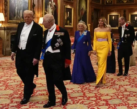 Royals Deploy Grand Welcome During Protests; Kimmel Taken Off Air Due To Kirk Comments